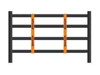 Personalized Boxing Ring Rope Dividers : Orange